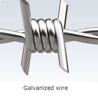 galvanized barbed wire