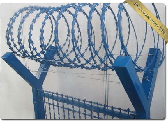 PVC coated razor barbed wire