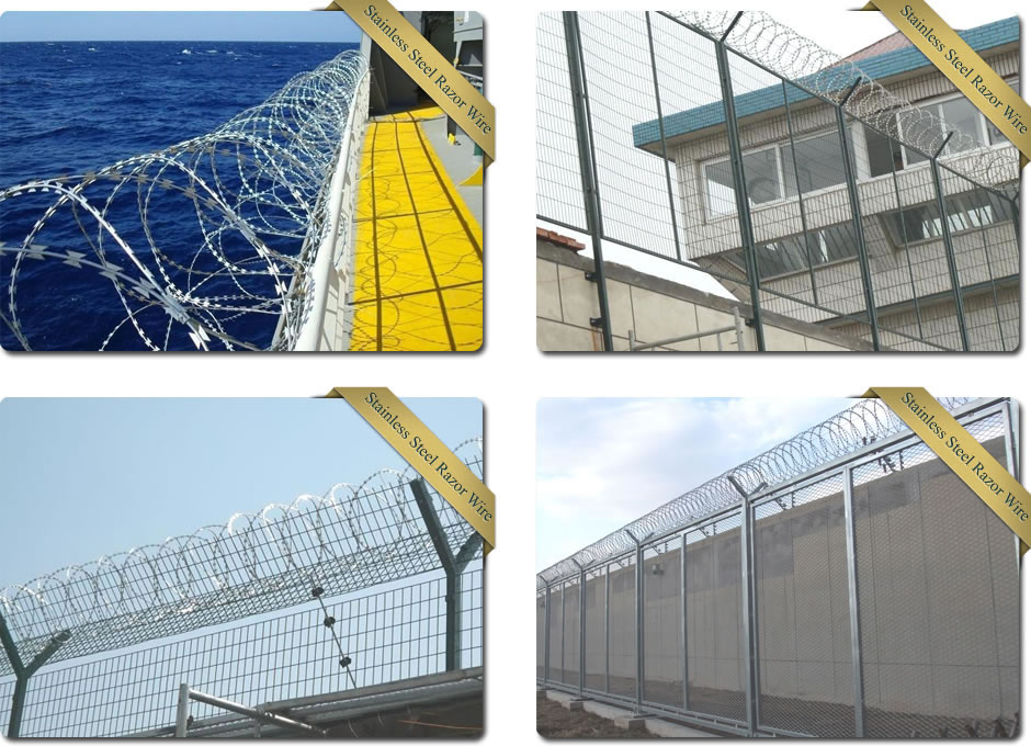 Stainless steel razor barbed wire