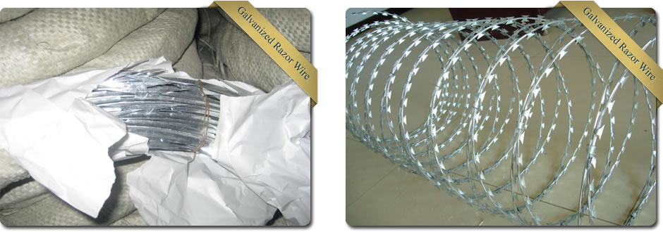 Galvanized Razor Barbed Wire
