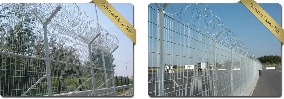 Galvanized Razor Barbed Wire