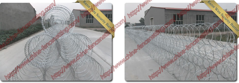 Mobile Razor Wire Security Barrier