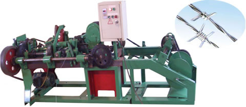 Straight and Reverse Twisted Barbed Wire Machine