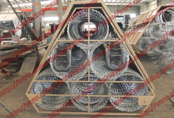 Mobile Razor Wire Security Barrier